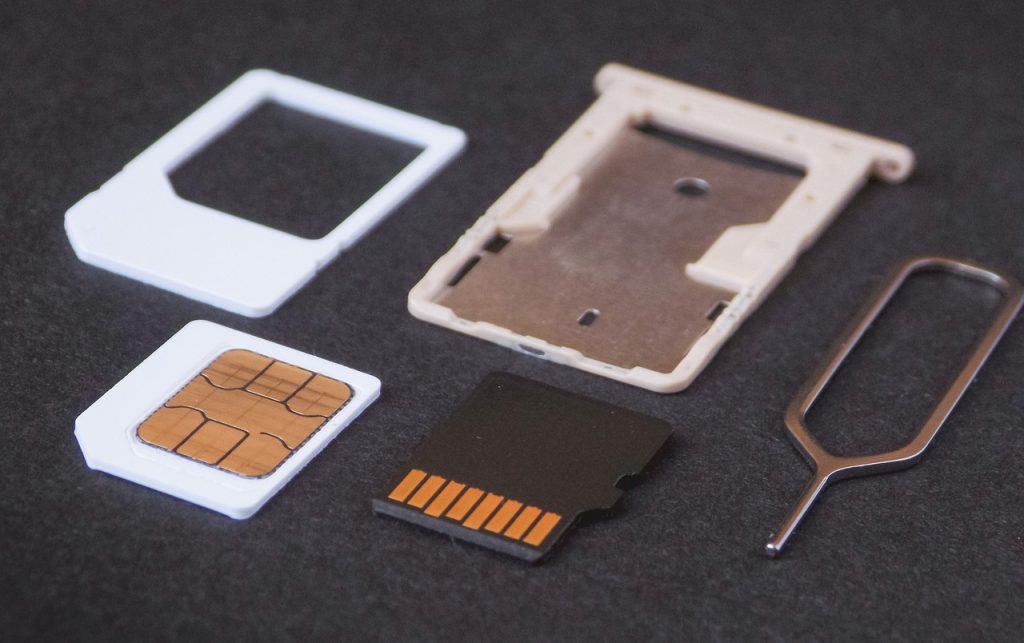 sim card, card, memory