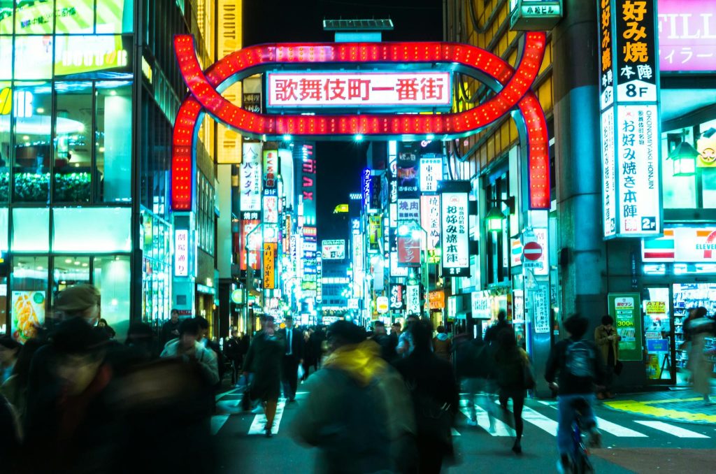 vibrant nightlife in tokyo s shinjuku district